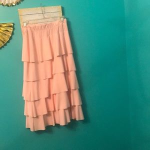 A light pink skirt
